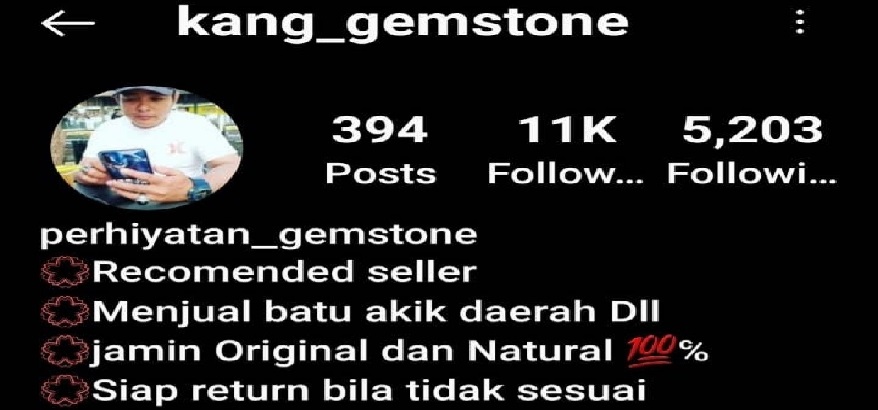 Nomor HP Penipu Penjual Batu Akik 089626075070 Rekening BSI 7148298984 AN: Karimudin